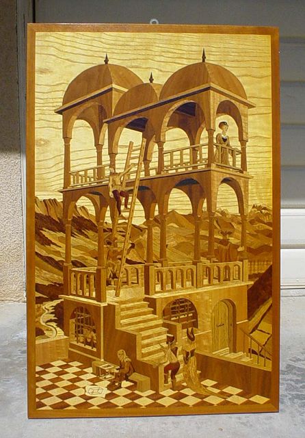 Daniele Parasecolo - A copy of Escher's artwork "Belvedere"