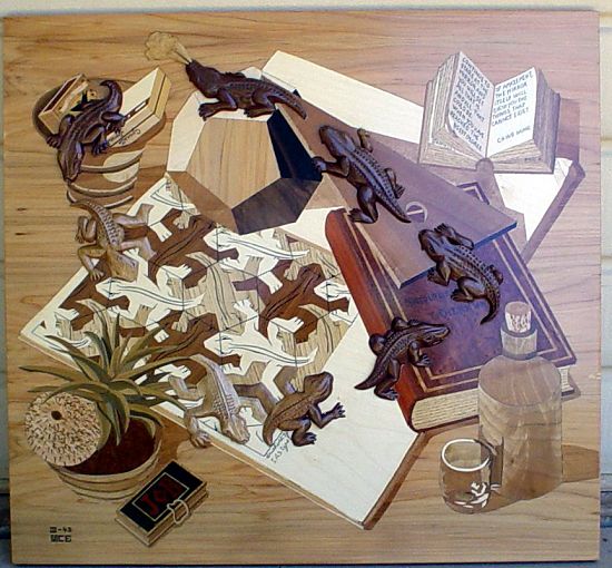 Daniele Parasecolo - A copy of Escher's "Reptiles"