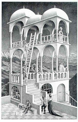 М.К. Эшер "Бельведер" (M.C. Escher "Belvedere")